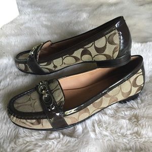 Coach Signature “Enrica” loafers, Sz 9
